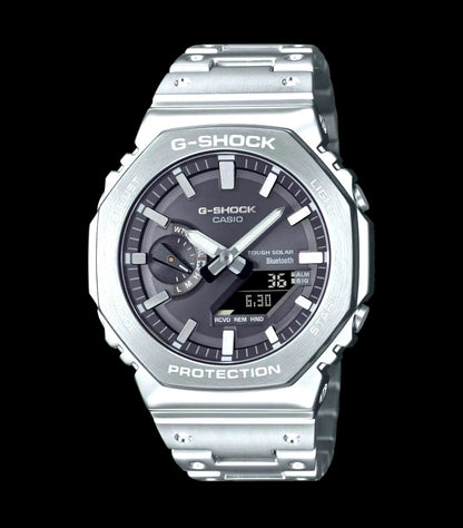 Casio G-Shock GM-B2100D-1AJF Full Metal watch with stainless steel band and bezel