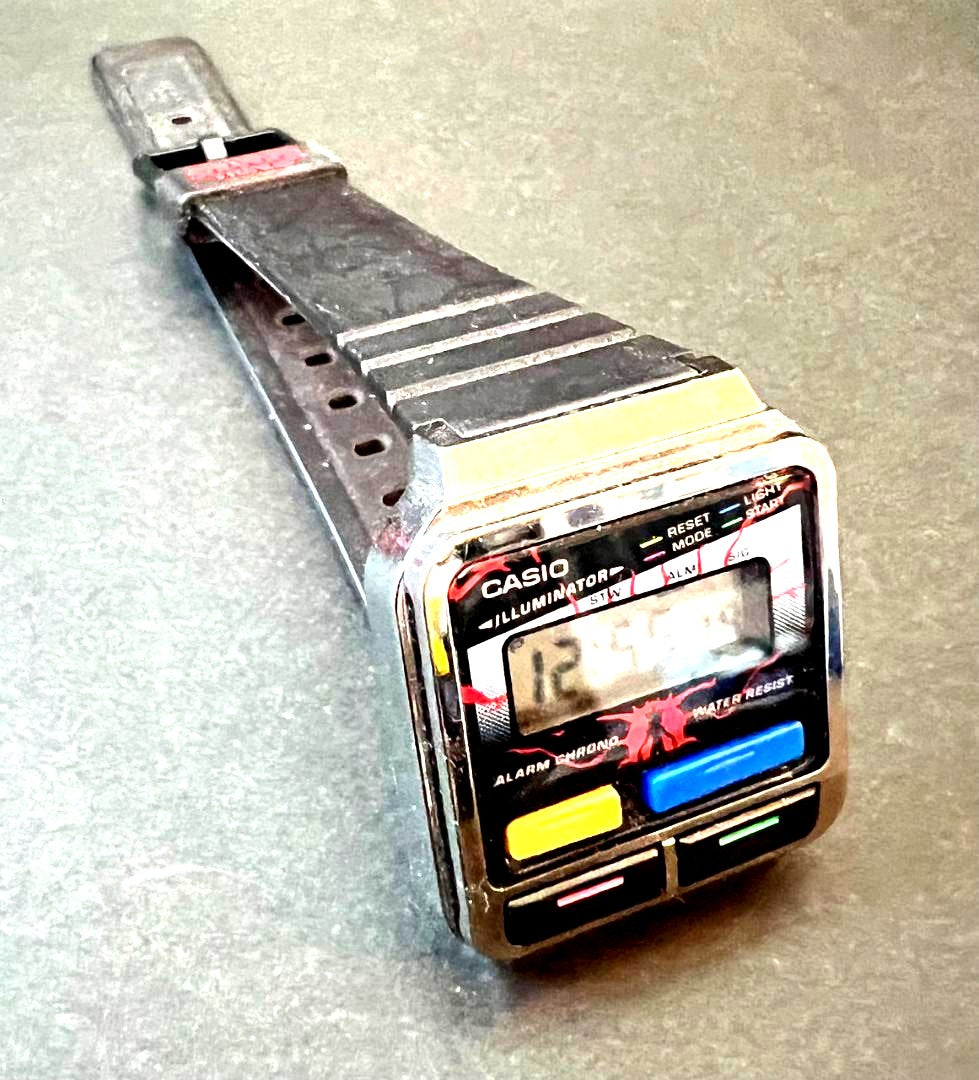 Casio A120WE Stranger Things Collaboration digital wristwatch with illuminator, water resistant, Japan import