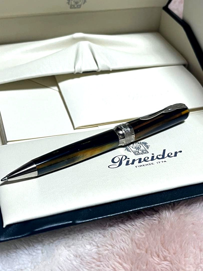 Pineider La Grande Bellezza Arco Blue Bee Twist Ballpoint Pen — Japan Import