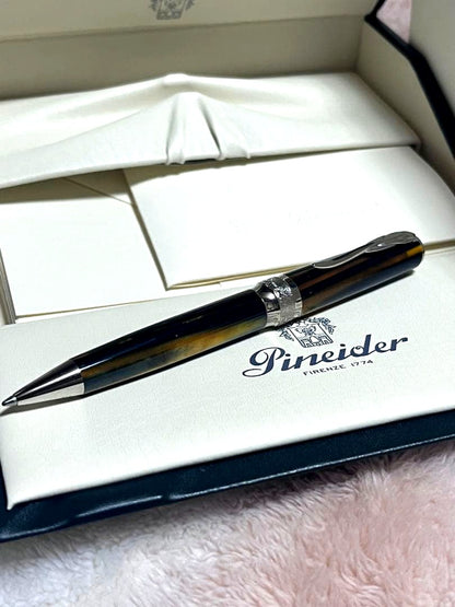 Pineider La Grande Bellezza Arco Blue Bee Twist Ballpoint Pen — Japan Import