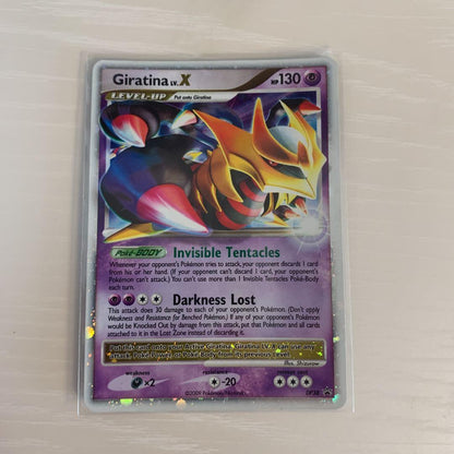 Bandai Pokémon Card Game Giratina Lv.x overseas promo card displayed on white background