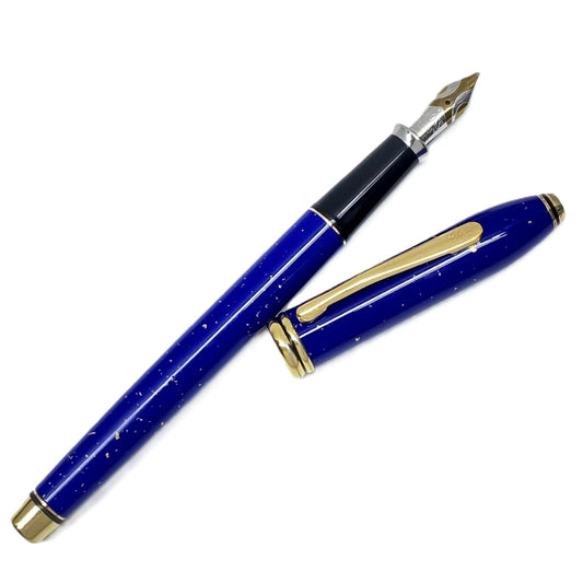Cross Townsend Lapis Lazuli 18K M Fountain Pen with Converter Japan Import
