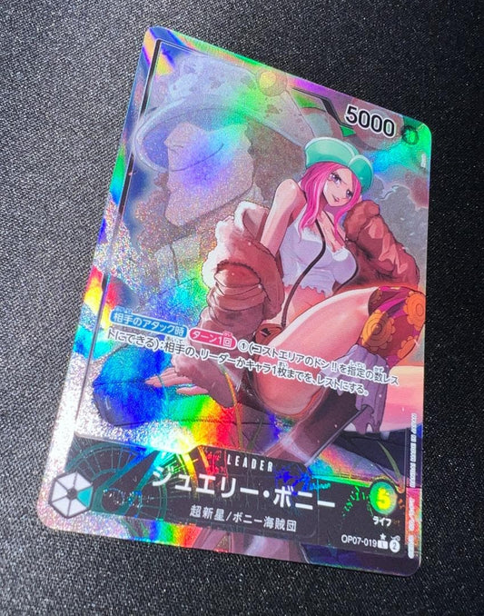 One Piece Card Game Bonnie Leader Parallel single card with vibrant artwork