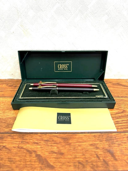 Cross Pen Set Two Pieces with Case Japan Import