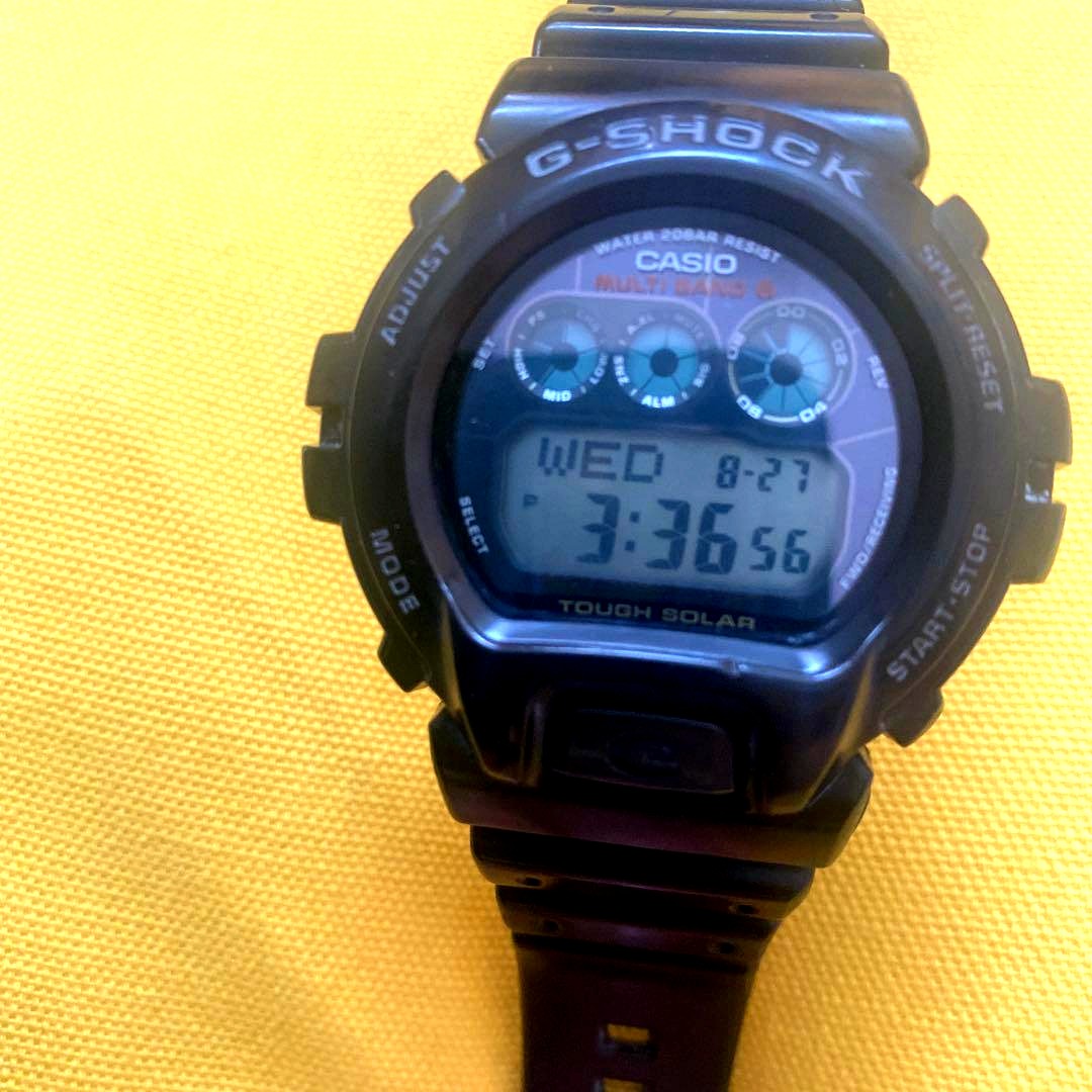 Casio G-Shock GW6900 digital watch with solar charging and shock resistant back case, Japan import