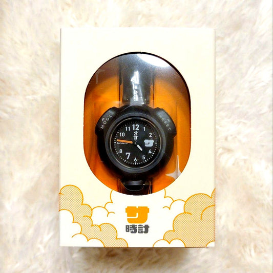 Casio SAN-100H sauna wristwatch black and orange with matching case new unopened Japan import