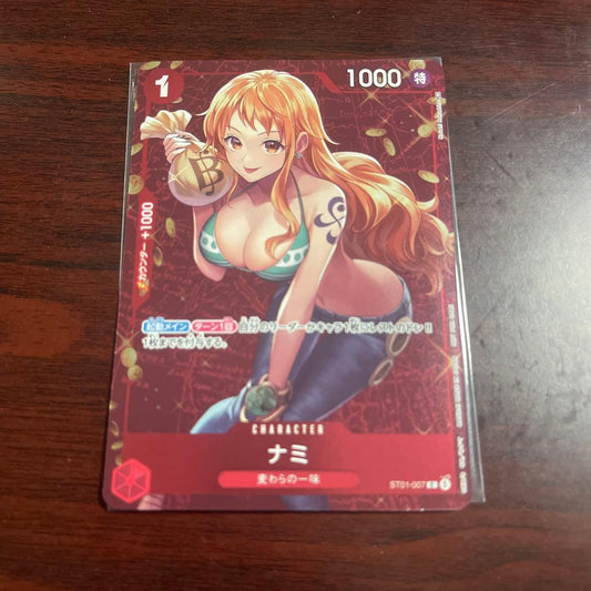 One Piece Game Nami ST01-007 standard battle promo card in sleeve Japan import