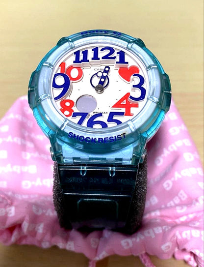 Casio Baby-G Series Quartz Women's Limited Jerry Marine Watch in Water Blue with durable shock resistant design