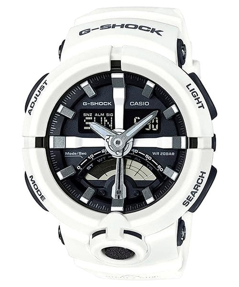 Casio G-Shock GA-500 white resin band quartz watch with round dial Japan import