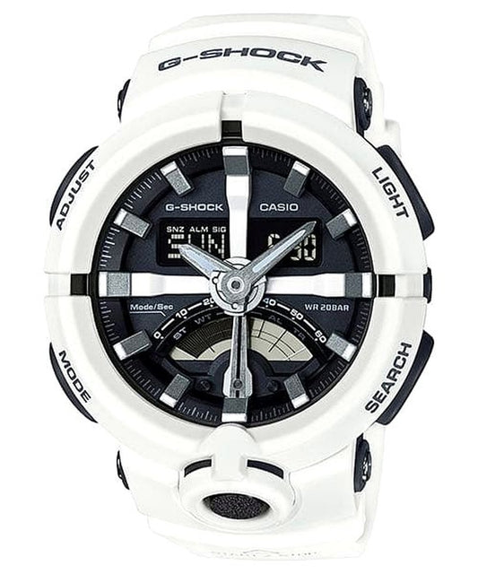 Casio G-Shock GA-500 white resin band quartz watch with round dial Japan import