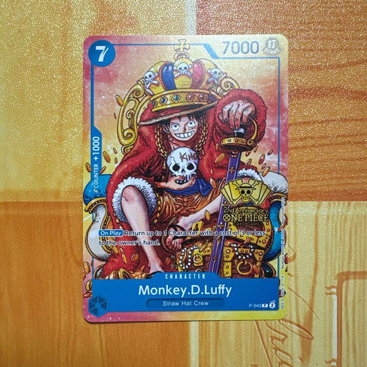 One Piece Monkey D. Luffy 2nd Anniversary promotional English version card from Japan