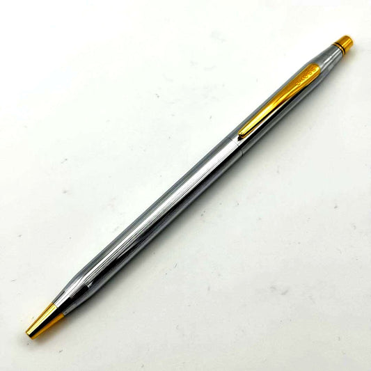 Cross Classic Century Medalist ballpoint pen in gold and silver with twist action, Japan import