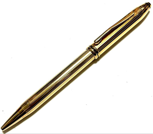 Cross Townsend 18KT Gold Ballpoint Pen discontinued Japan import with visible wear and scratches