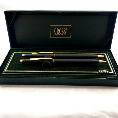 Cross Classic Century Ballpoint Pen and Pencil Set Mod Old Logo