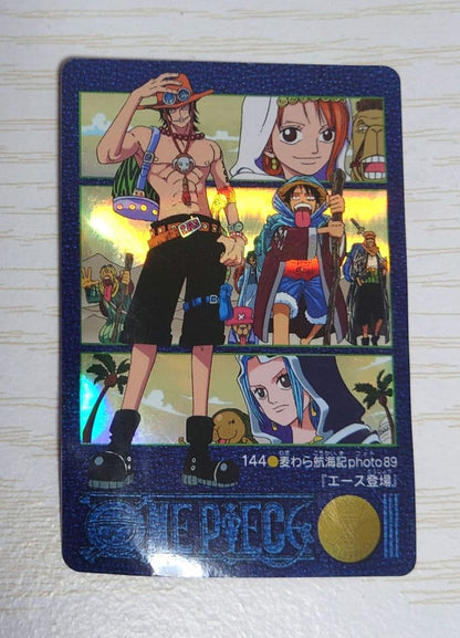 Used One Piece Visual Adventure No144 photo showing Ace from Straw Hat Voyage with visible scratches and bends