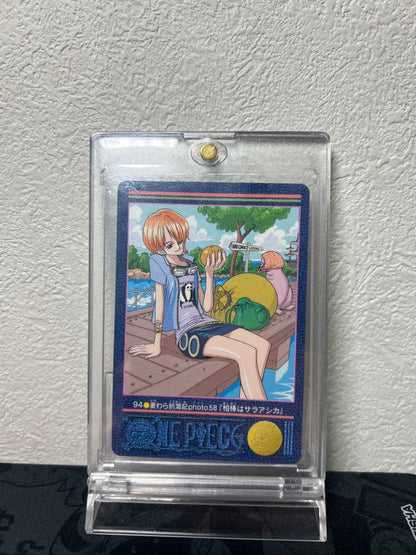 One Piece Visual Adventure 94 Nami collectible card from Japan import in good condition