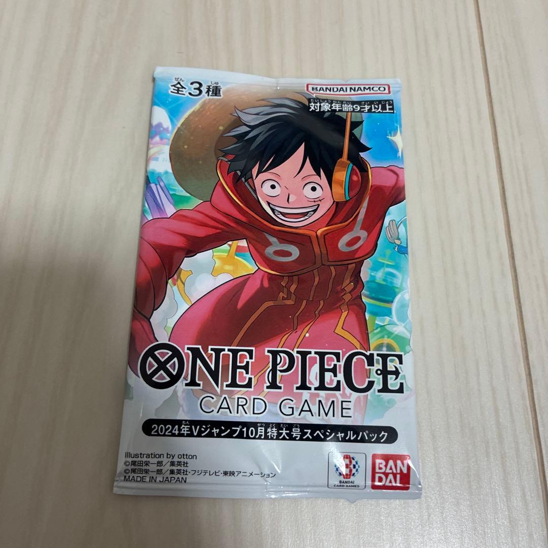 Unopened box of One Piece Card 2024 V Jump October Special Pack Japanese edition featuring Romadon cards