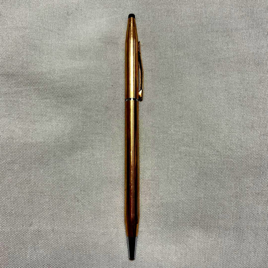 Used Cross ballpoint pen with ink tested and flowing, showing some visible wear on the body