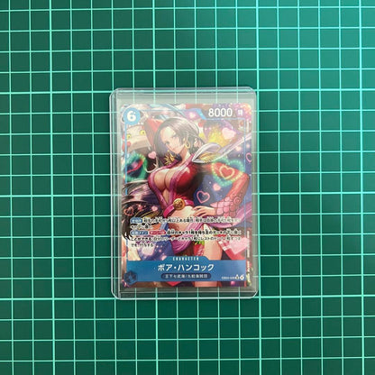 One Piece Heroines Edition Boa Hancock SR Parallel trading card EB03-026 in sleeve and hard case