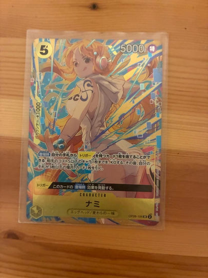 One Piece Card Game character card featuring Nami model OP08-106 with Parallel special attribute