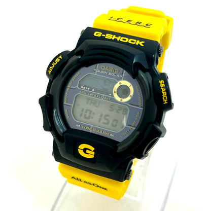Casio G-Shock DW-9701K digital watch with cracked bezel and original accessories Japan import