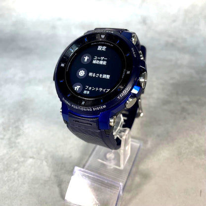 Casio Pro Trek Smart WSD-F30 wristwatch with black band and digital display, Japan import