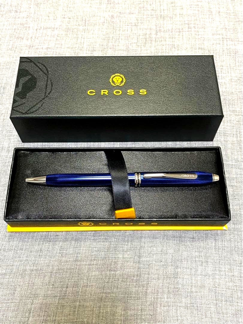 Cross Townsend Ballpoint Pen Quartz Blue Lacquer — Japan Import