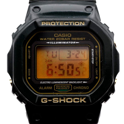 Casio G-Shock DW-5600R Rastafarian digital watch for men with Jamaica flag colors and lion EL backlight