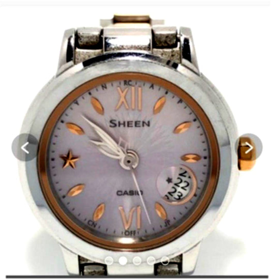 Casio Sheen SHW-1500 Ladies Light Purple Solar Radio Wave Watch — Japan Import