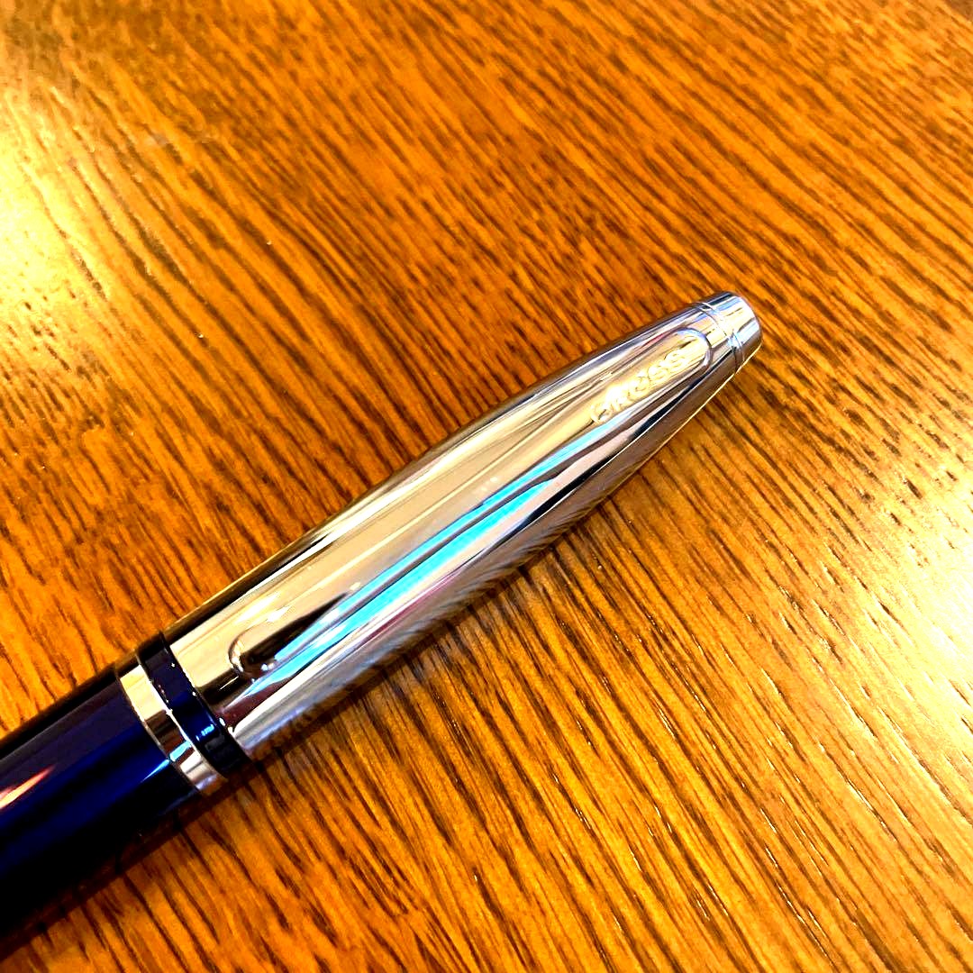 Cross Sheaffer Ballpoint Pen No.13 Japan import with black oil-based ink, unused condition with minor scratches