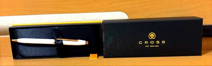 Brand new Cross Century II Pearl White Lacquer Ballpoint Pen with original box and 2022 purchase receipt