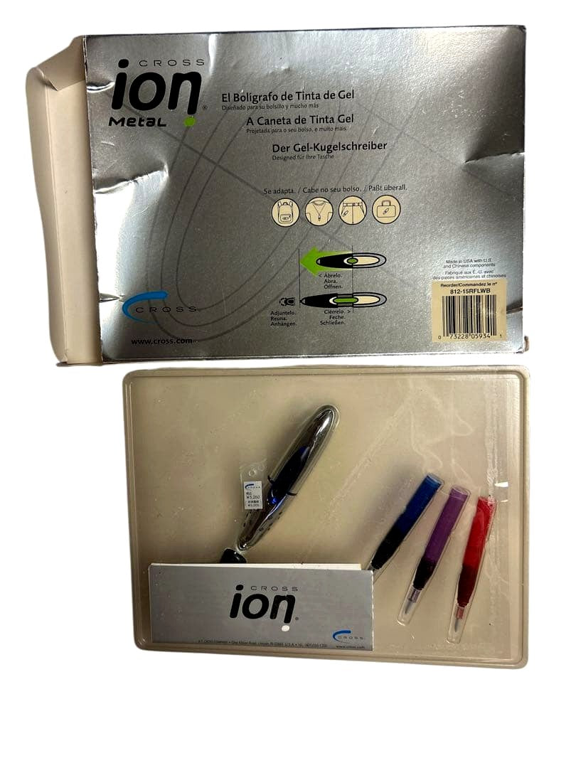 Cross Ion Metal Pen Blue 812-15 RFLWB — Japan Import