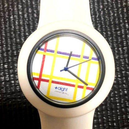 Aight Collaborator Wristwatch with Mondrian Artwork — France Import