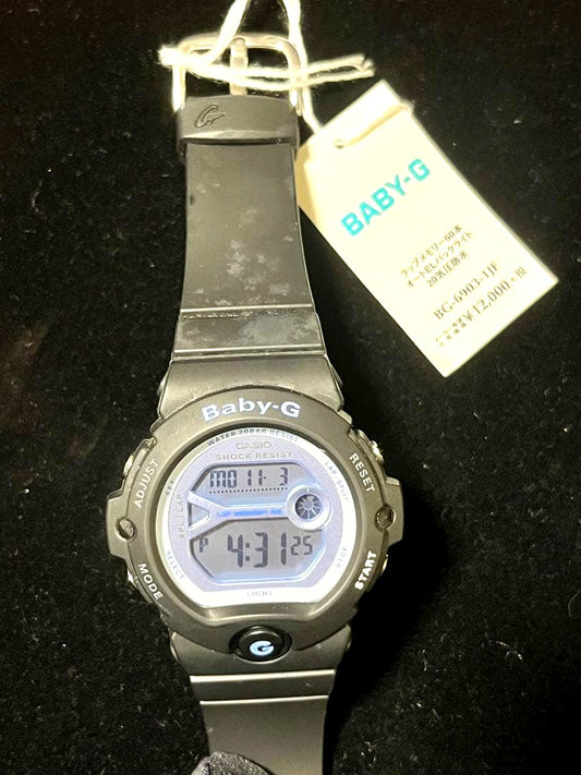Casio Baby-G BG-6903-1JF deadstock watch in black with original guarantee card Japan import