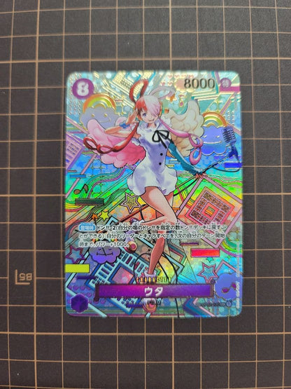 One Piece Monkey D. Luffy Card OP02-120 SP Japanese collectible card in protective sleeve