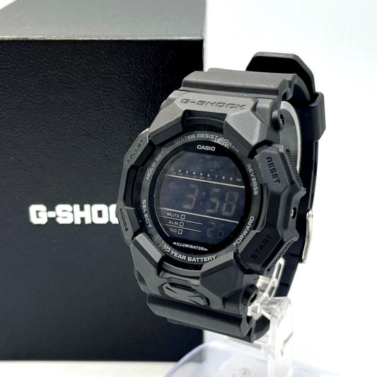 Casio G-Shock GD-010 digital watch model GD-010-1A1JF with black resin band and digital display