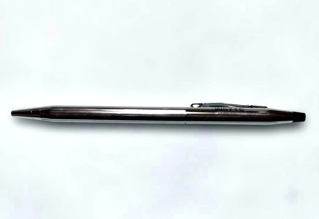 CROSS Classic Century ballpoint pen in chrome silver with Insyte brand engraving, Japan import