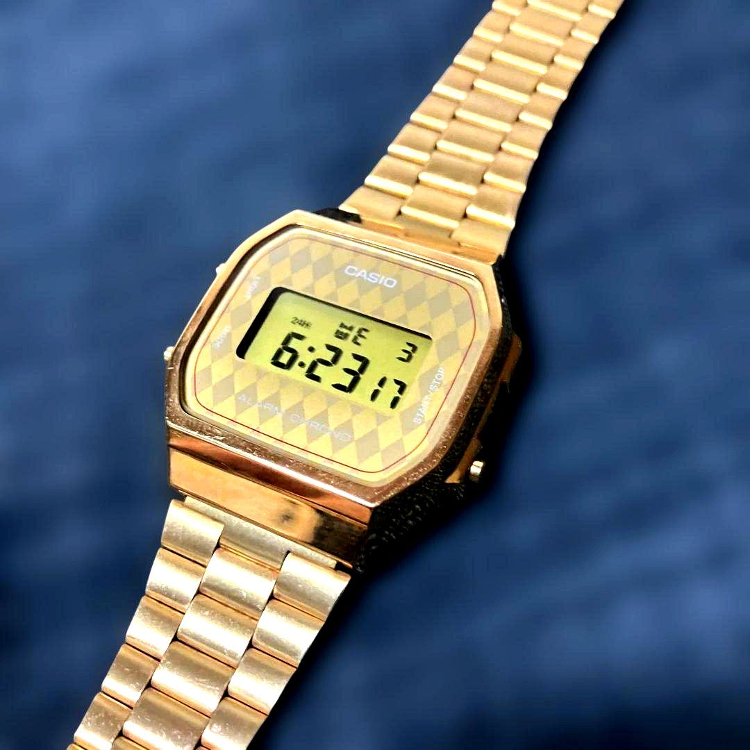 Casio A168 Gold Argyle Watch — Japan Import