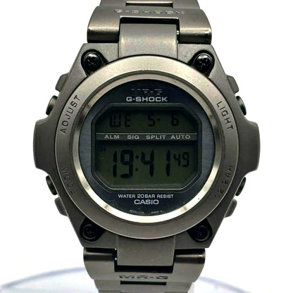 Casio G-Shock MR-G MRG-100T full metal titanium watch with digital display and metal band