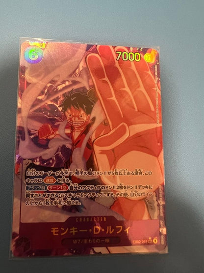 One Piece Monkey D. Luffy EB02-011 SR purple parallel trading card Japan import