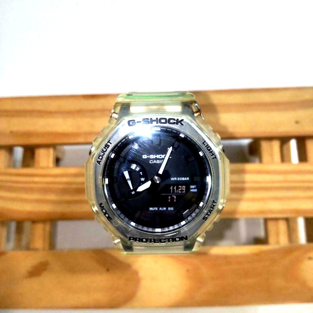 G-Shock Casio Skeleton digital analog watch with shock resistance and 200M water resistance