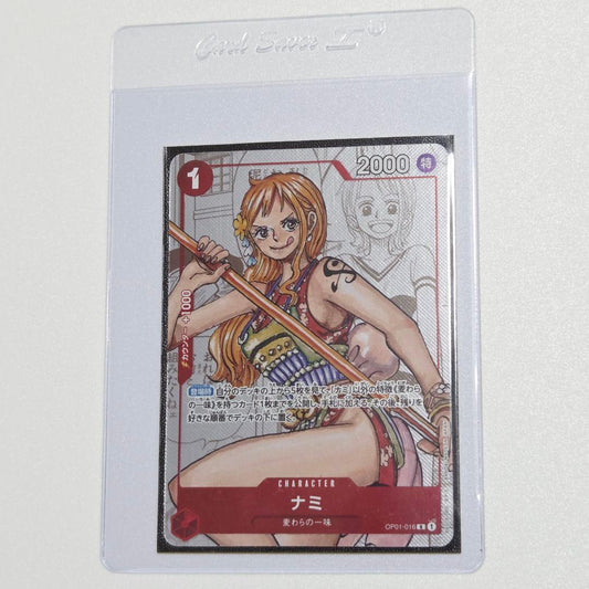 One Piece Nami OP01-016 R Parallel 25th Anniversary Card from Japan Import