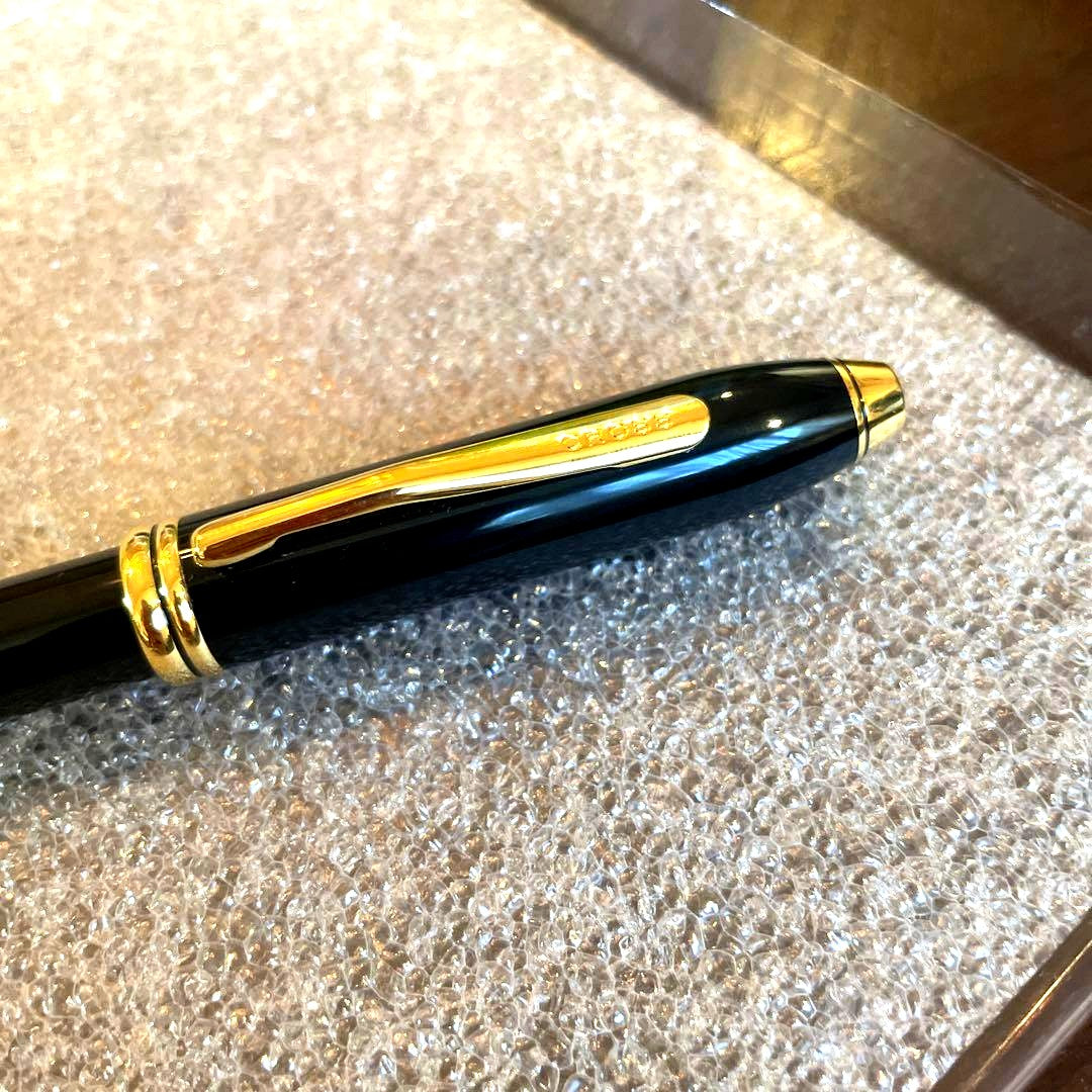 Cross Townsend Ballpoint Pen No.60 in black with oil-based ink, used condition, Japan import