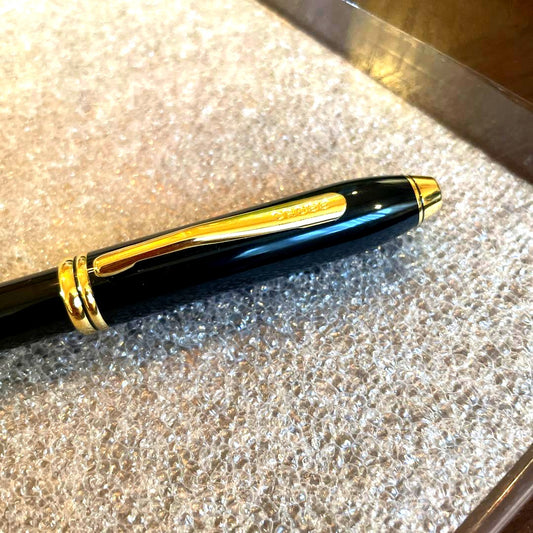 Cross Townsend Ballpoint Pen No.60 in black with oil-based ink, used condition, Japan import
