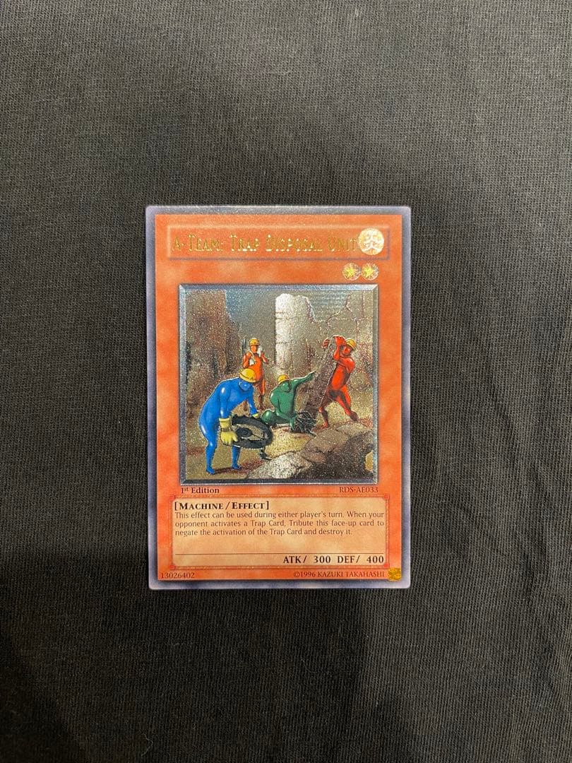 Yu-Gi-Oh A-Team Trap Disposal Unit Relief RDS-AE033 single effect monster card from Old Asia