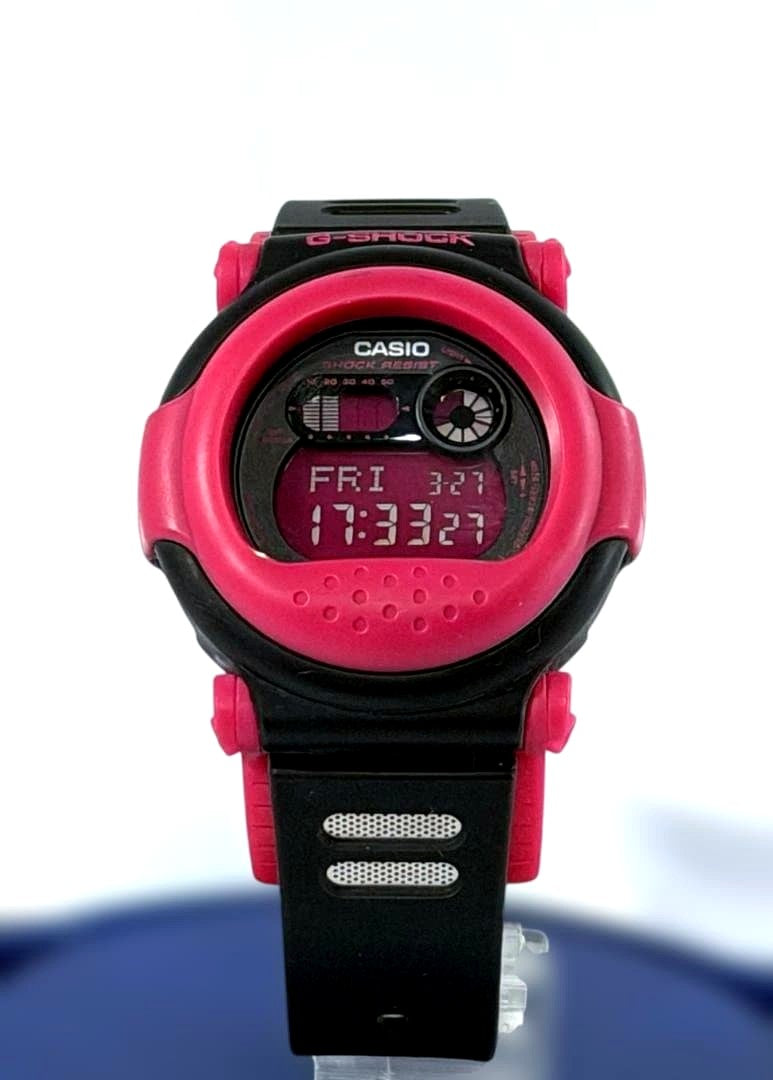 Casio G-Shock Jason G-001 pink wristwatch model 3247 with EL backlight used Japan import