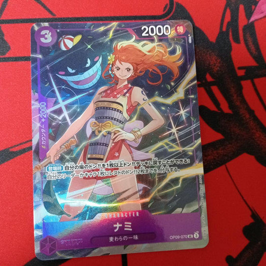 One Piece Monkey D. Luffy OP09-070 character card with purple attribute and Straw Hat Crew type