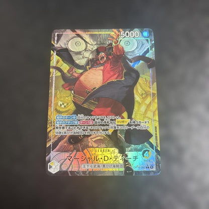 One Piece Card Game Marshall D. Teach Blackbeard Leader Parallel L card front view