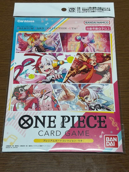 Unopened Premium Card Collection Uta featuring One Piece characters from Japan import collectible card box