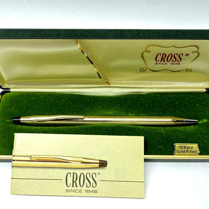 Cross Classic Century 10K Gold Filled Nikkei Logo Twist Ballpoint Pen